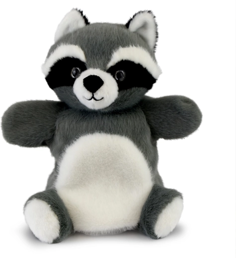 Doudou Histoire d’Ours Plüsch-Handpuppe Waschbär 24 cm