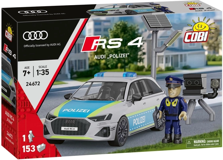 COBI Bausatz Audi RS 4 Polizei im Maßstab 1:35