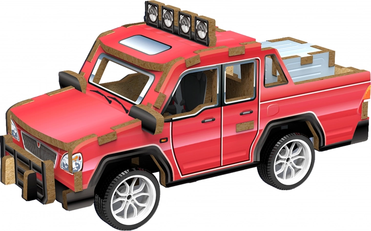 3D Holzpuzzle Pickup