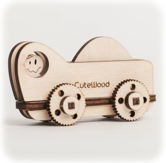 CuteWood Holz-3D-Puzzle LKW
