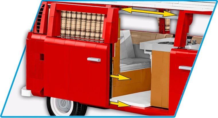 Ausgearbeiteter Innenraum wie in einem Camper