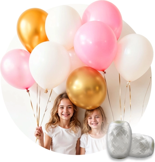 Komplettset mit Ballons und Band