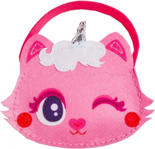 Kreativset – Filztasche Katze rosa
