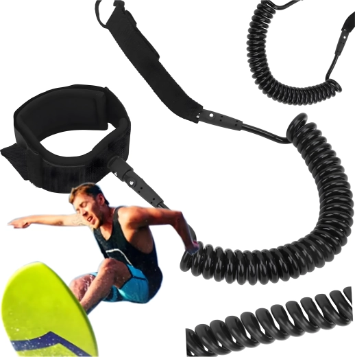 Spiralkordel gegen Zug und Verheddern