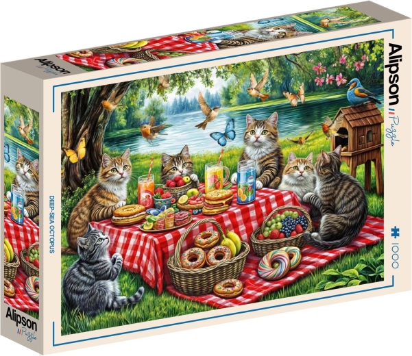 Alipson Puzzle „Katzenpicknick“ 1000 Teile