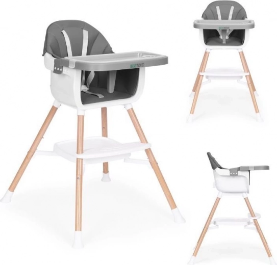 Kinder-Hochstuhl 2-in-1, grau, ECOTOYS