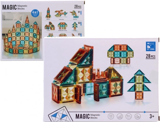 Magnetische Baukonstruktion für Kinder