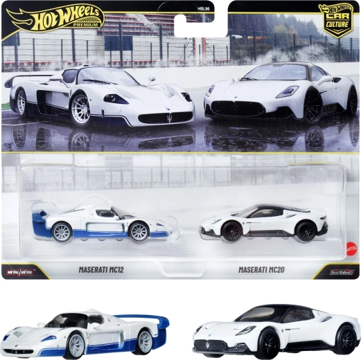 Hot Wheels Premium Set mit 2 Autos: Maserati MC12 und Maserati MC20