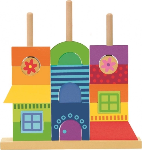 Buntes Haus voller Möglichkeiten