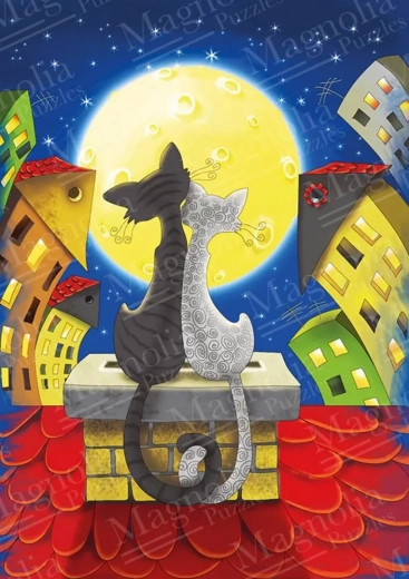 Puzzle Katzen auf dem Dach 1000 Teile