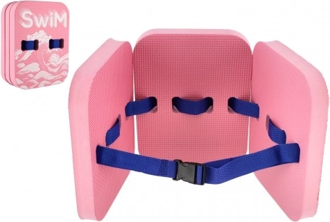 Schaum-Schwimmgürtel und Schwimmbrett SWIM, rosa, 18,5 × 24 cm