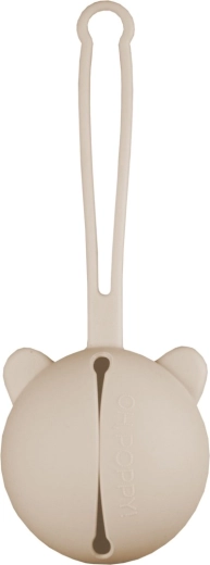 Oh,Poppy! Nola Silikon-Etui für Schnuller linen beige