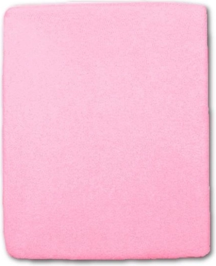 Frottee-Spannbettlaken für Babybett, rosa