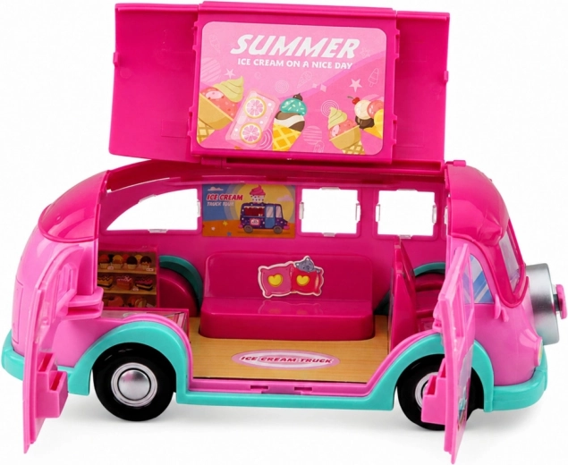 Aufklappbarer Food Truck als mobile Eisdiele