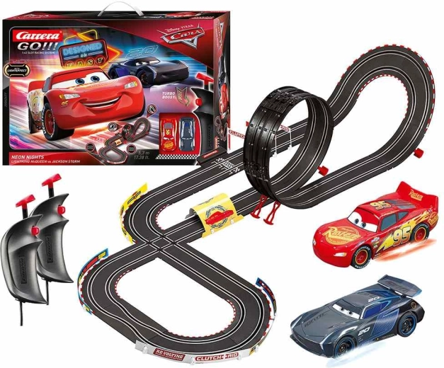 Carrera GO!!! Rennbahn Cars Neon Nights 5,3 m
