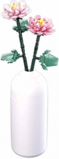 SLUBAN Flowers Pfingstrose in Vase Bauset 216 Teile