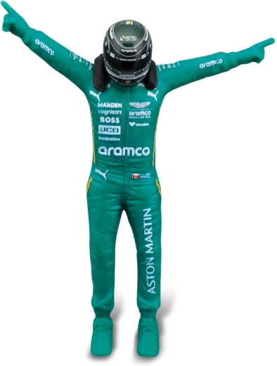 F1-Fahrerfigur in Siegerpose
