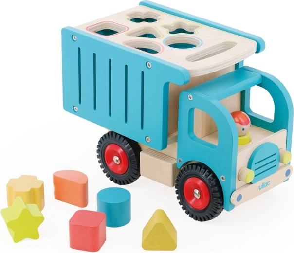 Vilac Holz-LKW mit Steckspiel