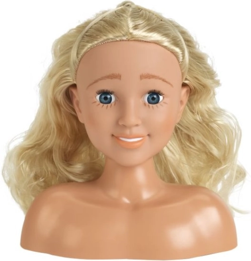 Langes blondes Haar für kreative Frisuren