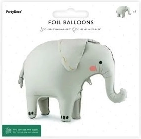 Stehender Folienballon Elefant 91 × 61 cm