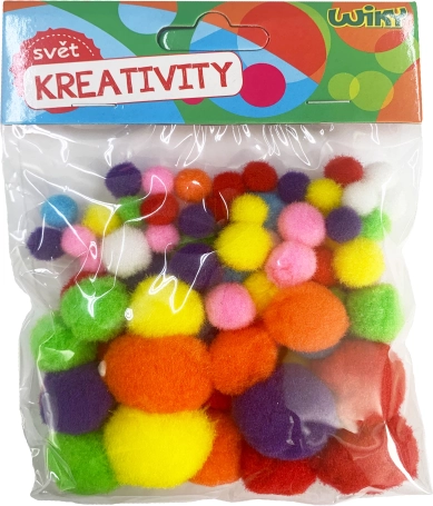 Mix Größen Pom Pom, 80 Stk