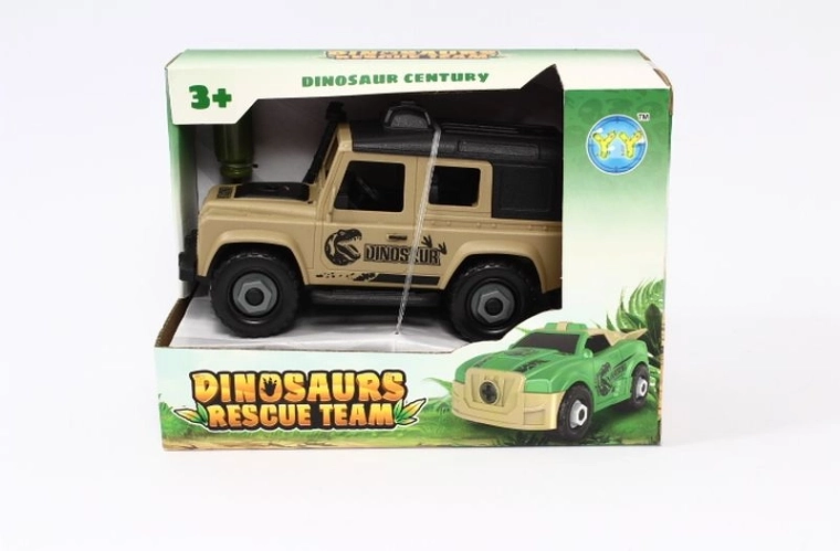 Dinosaurier-Auto mit anschraubbaren Rädern