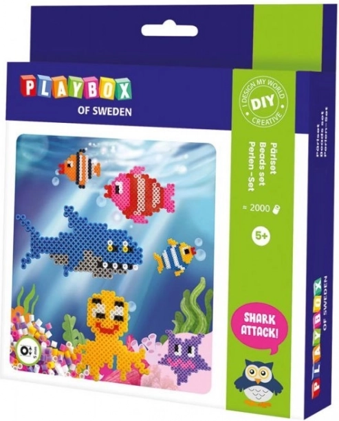PLAYBOX Bügelperlen-Set Unterwasserwelt 2000 Stk.