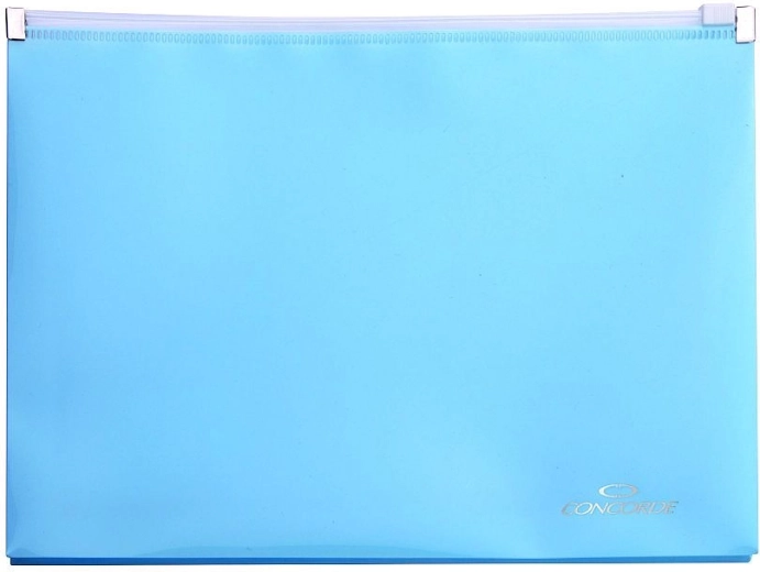 Aktenhülle mit Reißverschluss A4 pastellblau CONCORDE