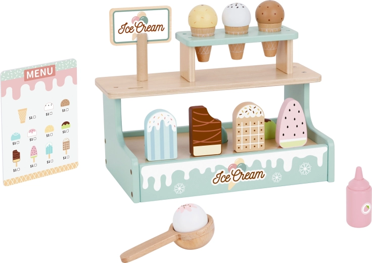 Holz Eisverkaufsstand Tooky Toy Schiffchen