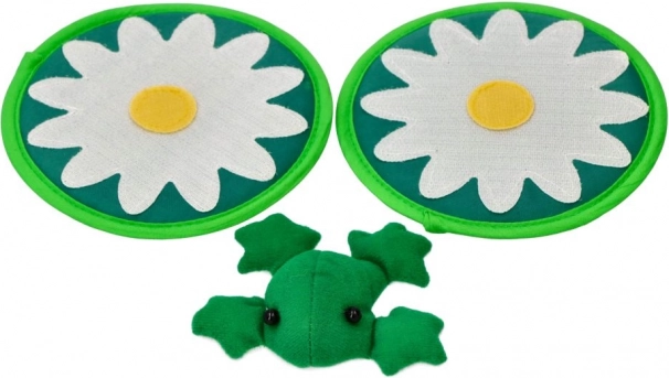 Fang den Frosch – Kinderspiel zum Fangen mit weichen Fangscheiben