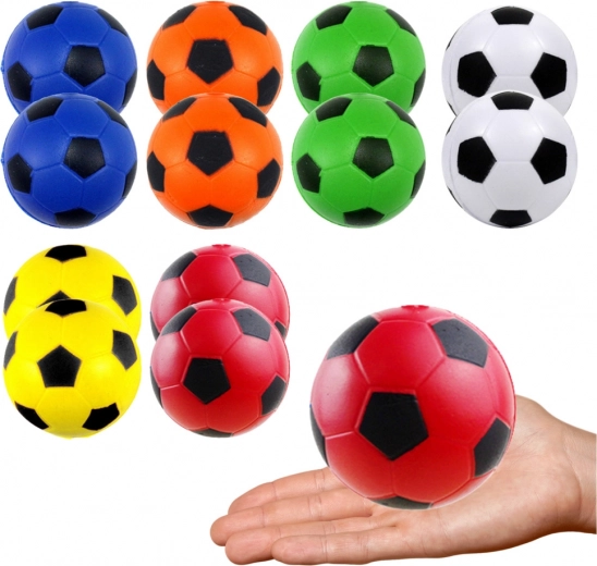 Bunte Antistressbälle 6,5 cm – Set mit 12 Stück