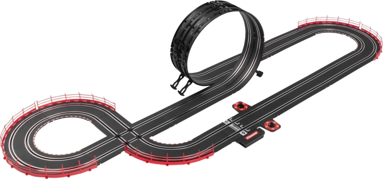 Action-Rennstrecke mit Looping