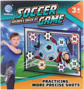 Stoff-Fußballtor mit Motiv 150 × 100 cm mit weichem Ball