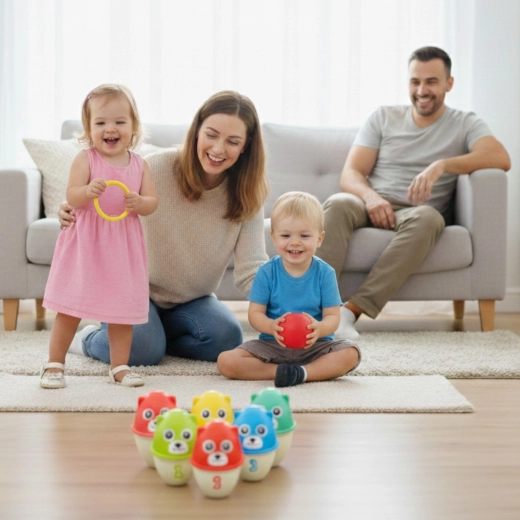 Bowling und Zielwerfen in einem Set