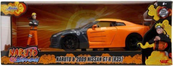 Jada Toys Naruto Shippuden Nissan GT-R mit Figur 1:24
