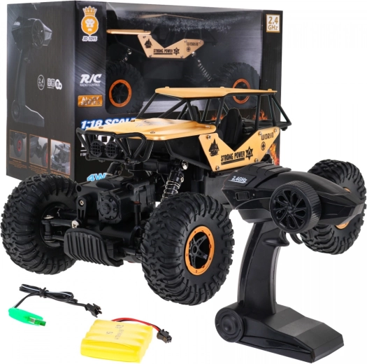 RC Geländewagen Crawler Monster 1:18 für Kinder ab 6 Jahren – Gold