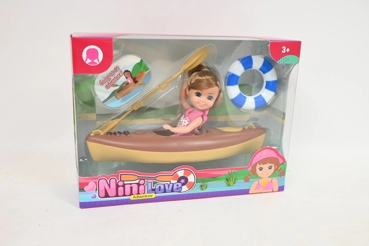 Puppe Nini Love im Kajak 13 cm