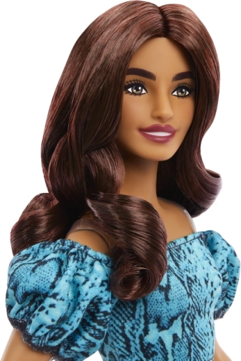 Lange braune Haare für kreatives Styling