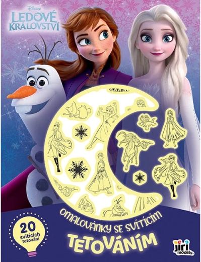 Malbuch mit leuchtendem Tattoo Frozen – Die Eiskönigin