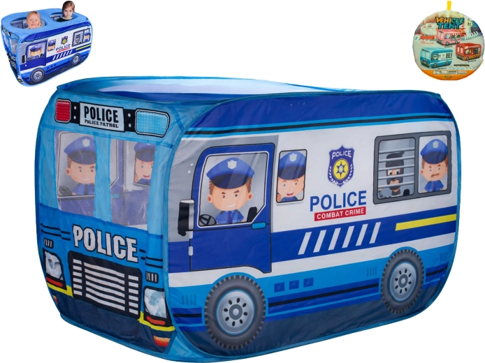 Kinder-Stoffzelt in Form eines Polizeiautos