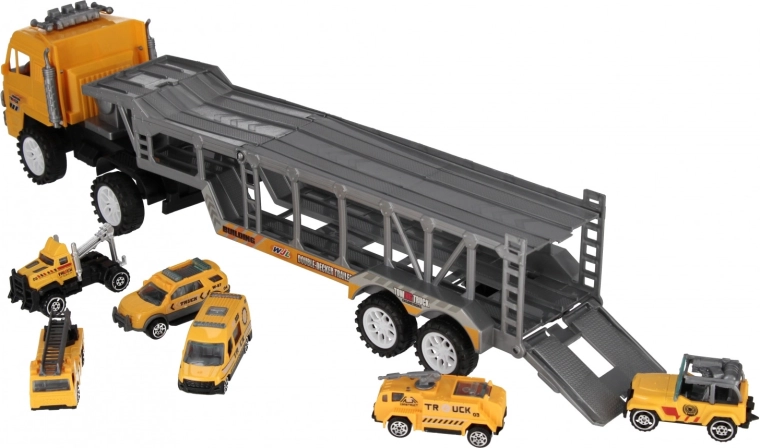 Zweistöckiger Transporter mit funktionsfähiger Rampe