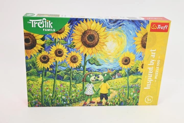 Trefl Inspired by Art Puzzle 100 Teile – Spaziergang zwischen Sonnenblumen