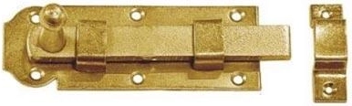 Einfache Riegel 80 × 30 × 3 mm, gelb verzinkt