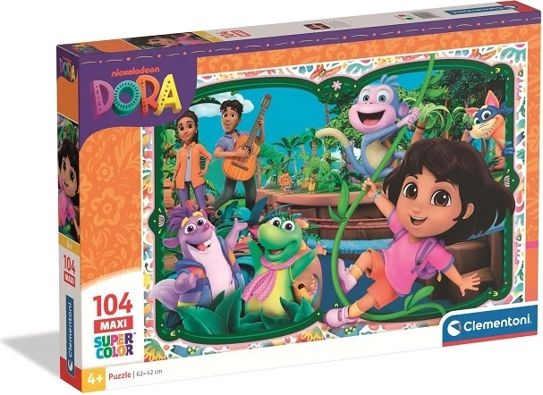 Clementoni Maxi-Puzzle Dora SuperColor 104 Teile