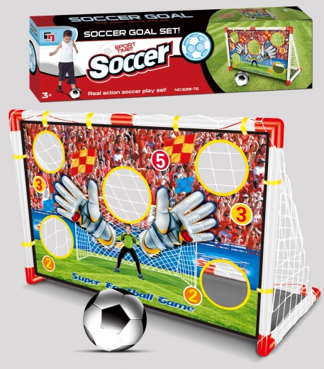 Mega Fußballtor mit Zielscheibe