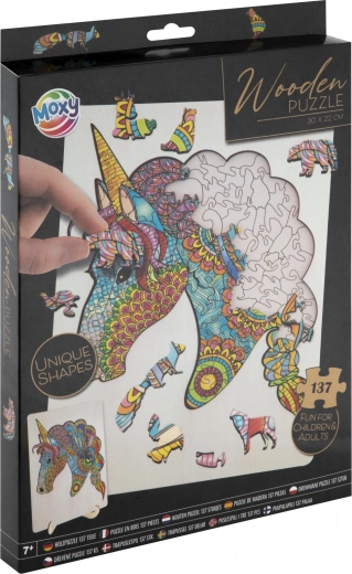 Holz-Puzzle Einhorn 137 Teile