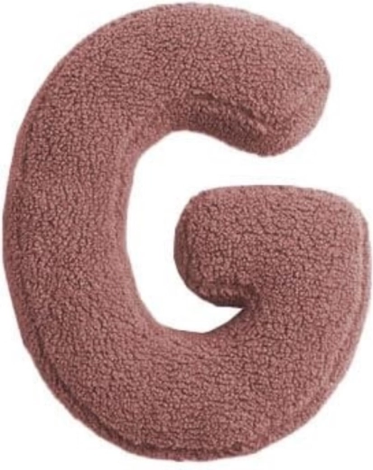 Mealini Plüschbuchstabe G rosa – 1 Stück