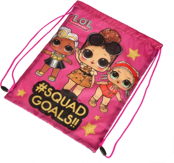 Beutel für Hausschuhe und Sportunterricht LOL SURPRISE – Rosa