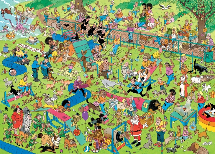 Das Puzzle Jan van Haasteren Hundewiese 1000 Teile