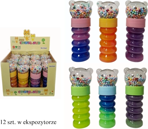 Plastischer Slime in Tube mit Bärenmotiv